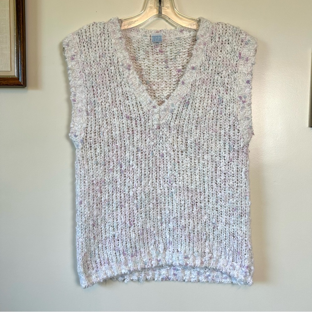 Vintage Wool Blend Knit Sweater Vest